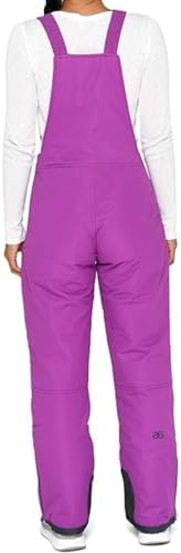 Arctix Women's Essential Insulated Ski Bibs, Water Resistant Snow Pants for Skiing & Snowboarding
