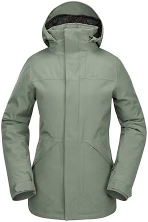 Volcom Women's Shelter 3D Stretch Relaxed Fit Mid Length Snowboard Jacket