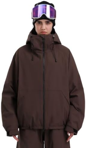 GSOU SNOW Womens Snowboard Jacket Baggy Ski Jacket Waterproof Snow Coat