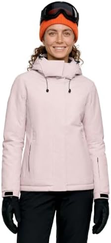 Wantdo Women's Waterproof Ski Jacket Colorful Printed Fully Taped Seams Rain Coat Warm Winter Parka