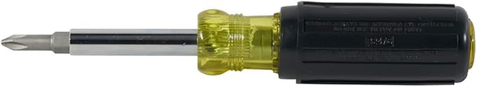 Klein Tools 32476 5-In-1 Multi-Bit Screwdriver / Nut Driver with 2 Slotted, 2 Philips, and 1 Nut Driver Tip