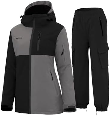 GEMYSE Women's Ski Snowsuit Waterproof snow Jacket and Pants Set