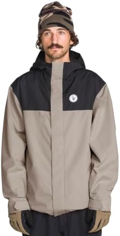 Volcom Men's Buckthreeeighty Snowboard Jacket – 10k Waterproof 2-layer Shell, Zip Tech®