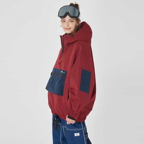 SNOWVERB Women's and Men's Baggy Ski Cargo Coats Snow Snowboard Jackets