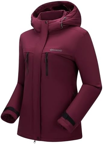 Women's Waterproof Snow Ski Jacket Warm Winter Coat Insulated Snowboarding Jacket Softshell Hiking Jacket