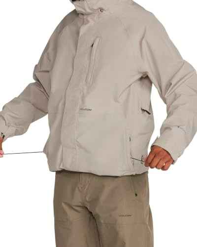 Volcom Men's Dua Gore-tex Snowboard Jacket – Waterproof Breathable Snow Shell With Zip Tech