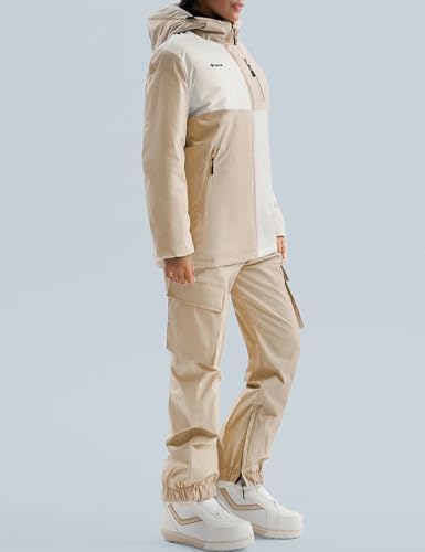 GEMYSE Women's Ski Snowsuit Waterproof snow Jacket and Pants Set