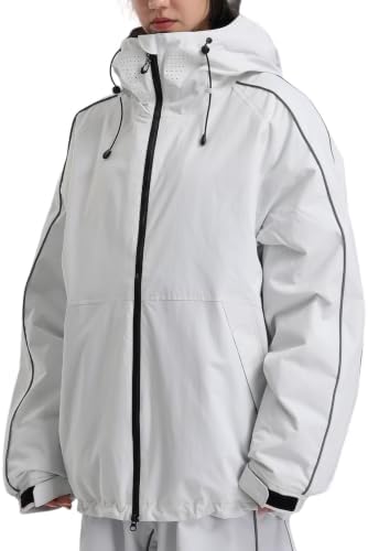 GSOU SNOW Mens Womens Baggy Snowboard Jacket Ski Coat Insulated