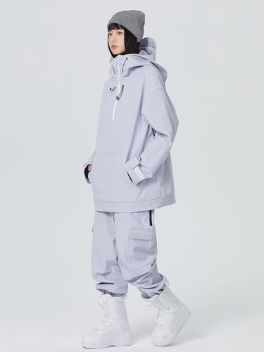 SEARIPE Women Ski Jacket and Pants Set Couples Windproof Ski Suits Mens Waterproof Two Piece Snowsuits for Winter Sports