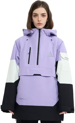 Womens Mens Snowboard jacket Baggy Ski Pullover Hoodie