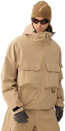 GSOU SNOW Womens Mens Snowboard Jacket Baggy Ski Snow Jacket Coat