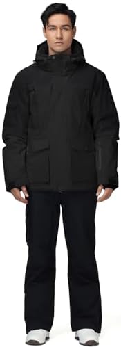 Men's Jacket and Pants Set Insulated Waterproof Waterproof Snowboard Snowsuits for Snow Sport