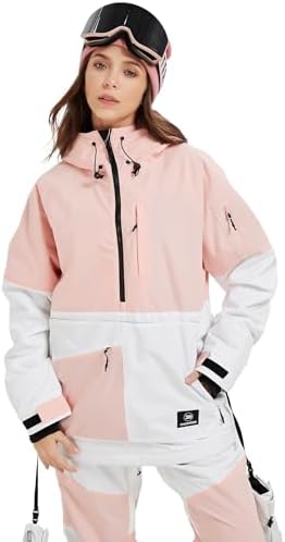 SNOWVERB Women Men Baggy Snow Ski Coat & Snowboard Jacket for Snowsports