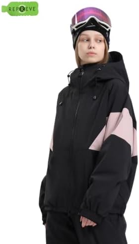 GSOU SNOW Womens Snowboard Jacket Baggy Ski Jacket Insulated Snow Coat