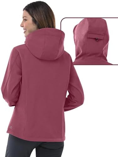 Outdoor Ventures Women's Softshell Jacket Fleece Lined Waterproof Rain Coat