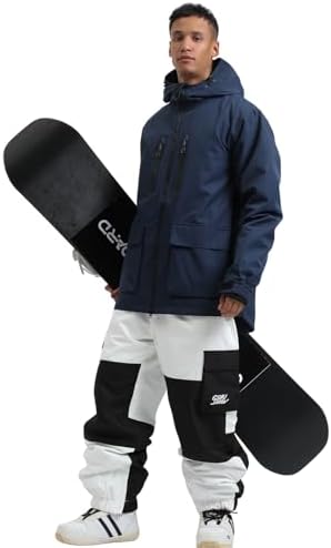 GSOU SNOW Mens Baggy Snowboard Jacket Snow Ski jacket Waterproof