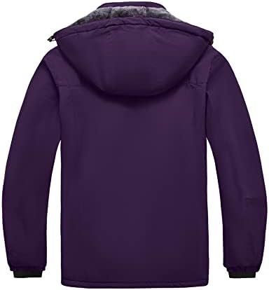 wantdo Women's Plus Size Ski Jacket Waterproof Winter Coat Snow Jacket Hood
