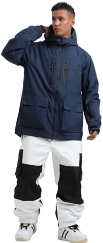 GSOU SNOW Mens Baggy Snowboard Jacket Snow Ski jacket Waterproof