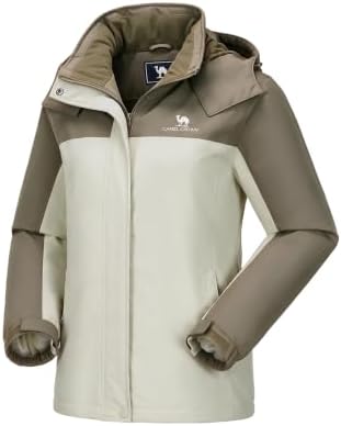 CAMEL CROWN Women's Ski Jacket Winter Snow Coat Waterproof Female Jackets