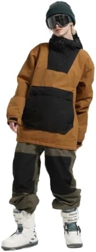 GSOU SNOW Womens Snowboard Jacket Baggy Ski Snow Jacket Windproof Insulated