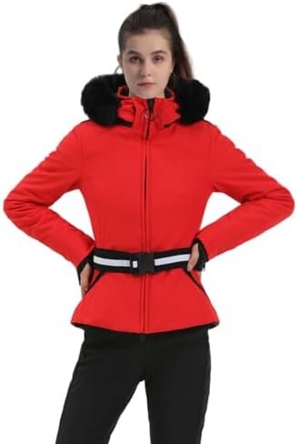 GSOU SNOW Women's Ski Jacket Slim Snow Jacket Waterproof Insulated Coat
