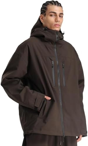 GSOU SNOW Men Snowboard Jakcet Women Baggy Snow Ski Jacket Insulated