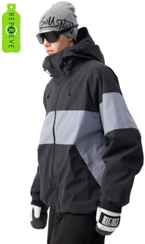 GSOU SNOW Mens Womens Snowboard Jacket Baggy Ski Jacket Snow coat
