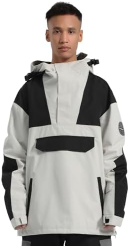 GSOU SNOW Mens Snowboard Jacket Snowboarding Ski Jacket Pullover Waterproof