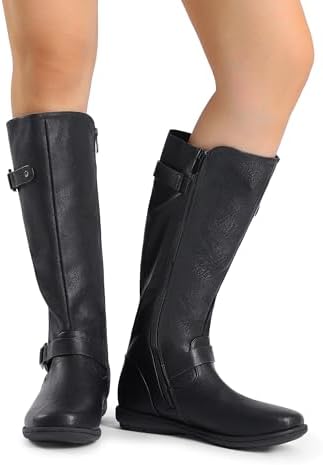 DREAM PAIRS Women's Faux Fur-Lined Knee High Winter Boots Fall Tall Boots