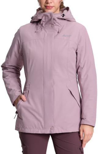 Pioneer Camp Women's Winter Coats Waterproof Ski Snow Fleece Lined Jacket