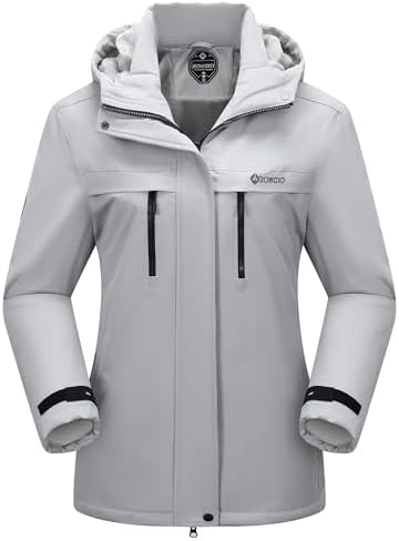 Women's Waterproof Snow Ski Jacket Warm Winter Coat Insulated Snowboarding Jacket Softshell Hiking Jacket