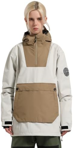 GSOU SNOW Womens Snowboard Jacket Baggy Ski Snow Jacket Windproof Insulated