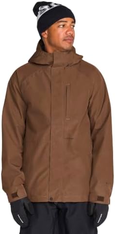 Volcom Men's Dua Gore-tex Insulated Snowboard Jacket – Waterproof Snow Jacket With Zip Tech