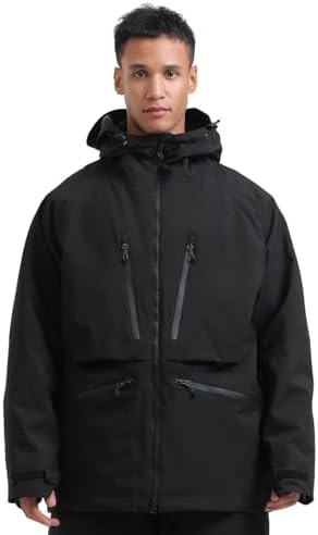 GSOU SNOW Snowboard Jacket Mens Womens Ski Jacket Baggy Snow Hoodie Coat