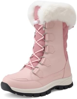 DREAM PAIRS Women's Waterproof Mid Calf Snow Boots
