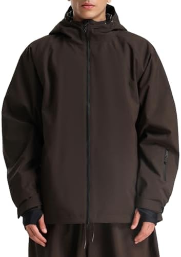 GSOU SNOW Mens Womens Snow Ski Jacket Baggy Snowboard Waterproof Insulated