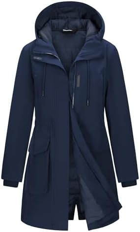 33,000ft Women's Waterproof Winter Coat Long Insulated Jacket with hood