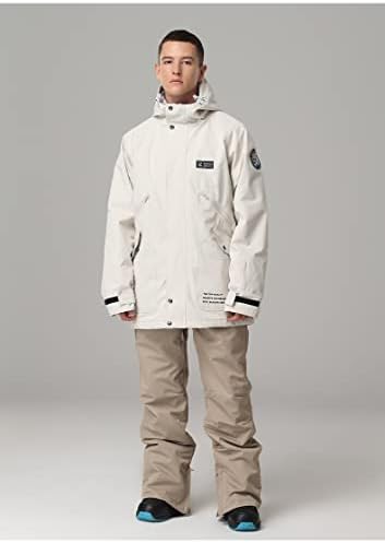 SEARIPE Womens Ski Jacket Mens Snow Jacket Waterproof Winter Snow Coat Couples Pullover Snowboard Hooded