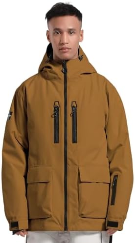 GSOU SNOW Mens Baggy Snowboard Jacket Snow Ski jacket Waterproof