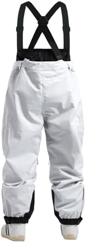 GSOU SNOW Mens Womens Snowboard Pants-Baggy Ski Snow Bibs