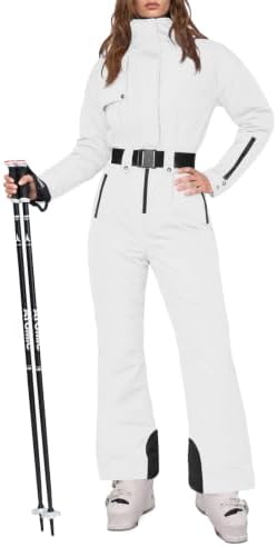 Womens Snow Suits Onesie Ski Suit Winter Waterproof Snowsuit Jacket
