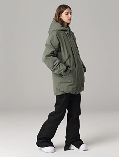 SEARIPE Womens Ski Jacket Mens Snow Jacket Waterproof Winter Snow Coat Couples Pullover Snowboard Hooded