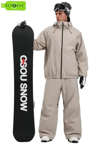 GSOU SNOW Women Men Ski Jacket Baggy Snowboard Jacket Snow Coat Waterproof
