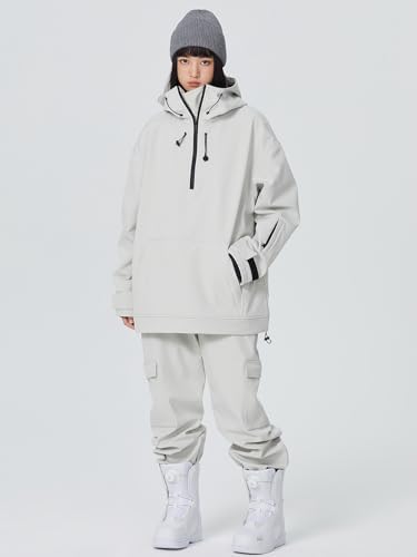SEARIPE Women Ski Jacket and Pants Set Couples Windproof Ski Suits Mens Waterproof Two Piece Snowsuits for Winter Sports