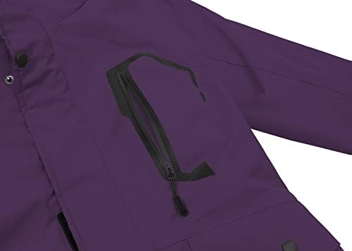 Women's Waterproof Ski Jacket Mountain Rain Winter Coat Windproof Skin Hooded Jacket
