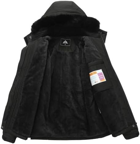 MOERDENG Women's Waterproof Winter Coat Softshell Hiking Jacket