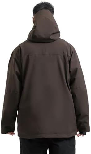 GSOU SNOW Snowboard Jacket Mens Womens Ski Jacket Baggy Snow Hoodie Coat