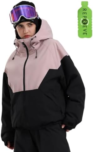 GSOU SNOW Women's Baggy Snowboard Ski Jacket Windproof Insulated Snow Coat