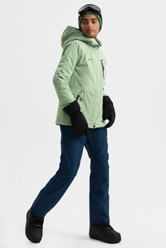 GEMYSE Women's Waterproof Ski Jacket Warm Winter Coat with Detachable Hood