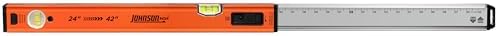 Johnson Level & Tool 5800-2442B - 24"-42" Extendable Box Beam Level,Telescoping Adjustable Aluminum Level with Precision Milled Edges